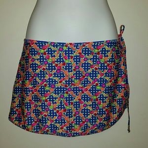 Wrap swimsuit skirt coverup